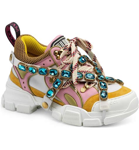 gucci flashtreck sneakers|Gucci jeweled sneakers price.